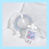 蓝胖子四件套 苹果13数据线保护套iphone12promax充电器保护头防折断手机充电线缠绕绳可爱装饰ipad2020