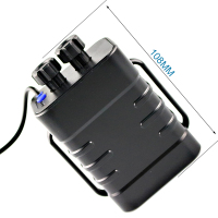 6节18650锂电池自行车夜骑车灯电源盒 12.4V移动手机充电充电宝