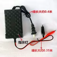 鱼夹子充电器 12V2A可充单块12伏10-15-20AH铅酸电池蓄电瓶适配器