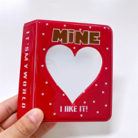 迷你单格竖放红色 可放36张 64 3寸迷你复古宝丽来拍立得卡册小卡收纳相册插入式ins风单格竖放