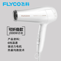 飞科FH6232白色2000W 康夫吹风机家用蓝光负离子护发大功率速干电吹风发廊专用KF3130