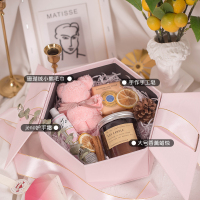 六边形香薰礼盒(国产手作香皂) 香薰蜡烛礼盒套装伴手礼教师欧舒丹香皂送女生闺蜜高档生日礼物