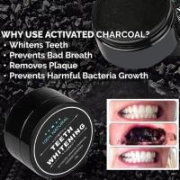 Pure Activated Charcoal Powder Whitening Teeth Paste活炭牙粉