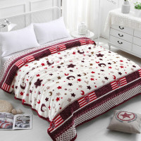 星月神话 80x100cm盖膝小毯子 家用珊瑚绒毯子铺床加厚床单办公室薄款空调盖毯法兰绒单人小毛毯