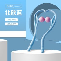 蓝色-加长升级款(空心手柄) 多功能手动颈椎按摩器夹脖子颈部颈夹器按肩颈腰部揉捏家用按摩仪