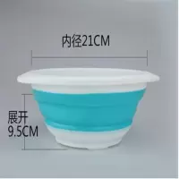 颜色随机[中号] 加厚折叠饵料盆渔具便携式拌饵盆散炮盆黑坑鱼饵拌饵盆垂钓配件
