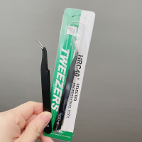 弯头镊子 自嫁接假睫毛上下女夹心眼睫毛a型鱼尾仙子毛单簇小恶魔自然混合