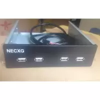 NECXG USB2.0光驱位前置面板 档板线 支持USB3.0 移动硬盘 5.25