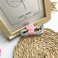 水蜜桃集线器 手腕绳水果充电宝可爱电源收纳盒手机平板数据线蓝牙耳机包袋充电器头收纳包U盘便携2.5寸移动硬盘保护硬套