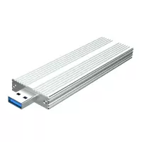 直插银色NVME10GB 0.15m M.2SSDNVME转USB3.1GEN2/typec外接pcie固态雷电硬盘盒