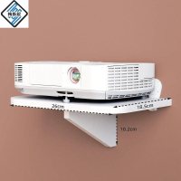 方形投影仪置物架(小款)粘钩安 免打孔投影仪支架电视机上盒置物架墙上牀头路由器卧室隔板壁挂式