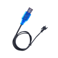 USB充电器 SM接头4.2V一条 7.4V航模车模船模大功率动力18650电池PF长条带线平衡充电器