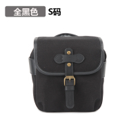 S码 全黑色 MINI11 7 9 防水帆布休闲拍立得单肩便携摄影包相机包 7+ 7C 7S 9
