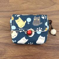招财猫(蓝)-1 适用索尼无线蓝牙耳机充电盒保护套收纳袋防划防尘包