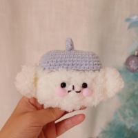 腮红熊Pro三代材料包 airpods Pro 苹果无线耳机3代适用保护套壳包diy毛线钩编织材料包