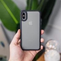 IPhone X/XS 爵士黑 撞色 5.0 优盾 爵士5.0肤感防摔手机壳苹果X/XS/XR/XSMax撞色硅胶