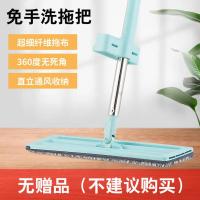 (普通小号)共1块布/无赠品_ 免手洗平板拖把家用懒人神器一拖净干湿二用木地板干拖地吸水拖布
