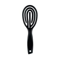 镂空梳[酷黑色]圆形_ 蚊香梳镂空梳子女士头皮按摩经络蓬松造型排骨梳子卷发背头大弯梳