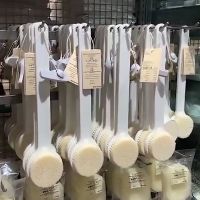 无印良品精品盒装:洗澡刷白色1支 日本MUJI无印良品洗澡刷擦后背沐浴刷子长柄软毛搓背搓澡神器