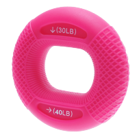 玫红色30-40LB 手指握力器男硅胶圈指力训练器握力圈女士提升握力康复训练手