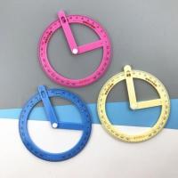 360度量角尺随机1个 二年级画角的工具大活动角演示器小学生数学量角器教具初学者量角