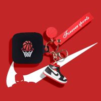 小米Air2SE耳机保护套(黑色+球鞋+蓝球贴片) 小米air2se保护套air2 se蓝牙耳机壳Air2 se耳机套耳