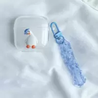 联想LP40(不含耳机) 蓝色帽子鸭+手链 适用联想lp40无线蓝牙耳机保护套LP40充电盒透明tpu可爱女软壳套