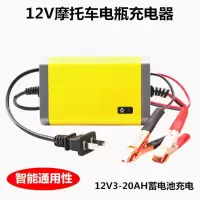 12V2A 红绿灯 智能12V踏板摩托车电瓶充电器12V伏铅酸蓄电池充电机全自动通用型