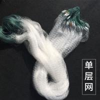 单层*1米高半指20米长沉网 鱼网粘网三层一指半指单层挂网沉网浮网捕鱼网丝网渔网小鱼白条网