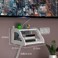 小汽车款 无线路由器收纳盒壁挂式免打孔WiFi置物架猫装饰遮挡箱机顶盒架子