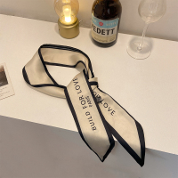 字母款(宽约6.2cm,长约99cm) 扎头发丝巾发带女绑发气质法式复古高级感长飘带发绳长条编发丝带