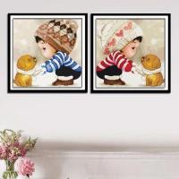 男孩 满钻[30X30厘米] 钻石画满钻卡通儿童可爱男孩女孩贴钻十字绣卧室5D粘贴画情侣点钻