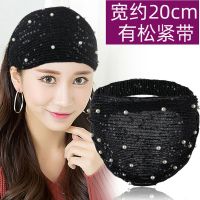性感黑 珍珠亮片 遮白发碎发压发宽边发带头带发箍发卡头箍布艺珍珠褶皱发带洋气
