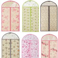 印花款二个装 小号88*60CM 衣服防尘罩挂衣袋挂式罩子家用套子西装大衣透明无纺布防尘袋衣罩