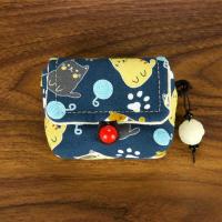 招财猫(蓝)-1 收纳包适用Edifier漫步者/冇心TO-U无线蓝牙耳机充电盒保护套