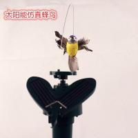 两用蜂鸟1只 太阳能电池2用旋转抖动仿真蝴蝶蜂鸟创意家居汽车摆件逗猫狗玩具