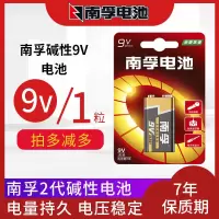 南孚9V—1节 9v电池6f22长方块形万用表lr61叠层仪器遥控车电箱吉他异型
