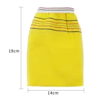 黄中砂澡巾(不带包装) 5条 单层搓澡巾强力去灰洗浴宾馆搓泥手套搓背澡巾一次性澡巾老汤搓澡