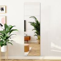贴墙+22*22四片 镜子全身落地 ins卧室家用试衣穿衣镜贴墙粘贴壁挂式学生宿舍少女