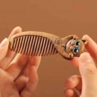 绿檀萌小猫梳子实木卡通动物木梳子原木可爱猫咪家用梳子摆件 绿檀萌小猫梳子实木卡通动物木梳子原木可爱猫咪家用梳子摆件