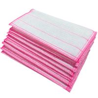 五层棉纱2片装[破损包赔] 棉纱洗碗布大号吸水加厚吸水抹布厨房不沾油不掉毛竹纤维百洁抹布