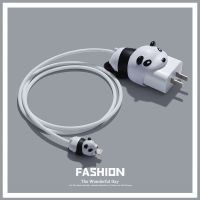 熊猫白色系 苹果12/12promax数据线保护套手机11pro/20w充电器线耳机套缠绕绳