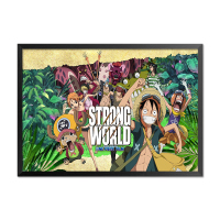 01 23*28 黑色画框 单幅价格,多幅请加购物车 海贼王挂画有框 动漫海报全家福装饰画 卧室床头宿舍网吧房间壁画