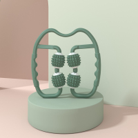 绿色狼牙款 环形夹腿按摩滚轮瘦小腿神器手持滚轴按摩器腿部肌肉放松夹腿器