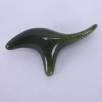 蜜蜡三角雀绿1个 三角脚底腿部穴位按摩器大号蜜蜡脚部足疗按摩椎拨筋棒点穴棒笔雀