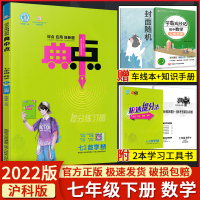 数字沪科 2022春典中点七年级数学下册沪科版HK版 7年级数学同步辅导练习册 荣德基典点初一数学同步教材资料 初中典中