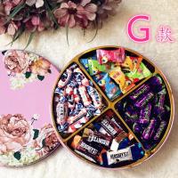 粉红色玫瑰花 G款 G款 糖果巧克力礼盒装 大白兔奶糖阿尔卑斯俄罗斯紫皮糖果礼盒装送朋友情人节礼物