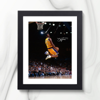 科比扣篮大赛01款 10寸可挂可摆(23*28cm) 湖人科比布莱恩特纪念品相框扣篮实木装饰画框海报挂墙桌摆件礼物