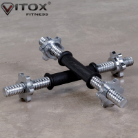 包胶扣杆杆一对 更多 组合哑铃手柄练臂机包胶丝光扣杆套装哑铃杆配套器械专用哑铃手杆