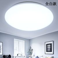 全白款 21厘米 单白光12瓦 吸顶灯圆形led客厅灯卧室灯书房厨房过道走廊阳台卫生间灯饰灯具